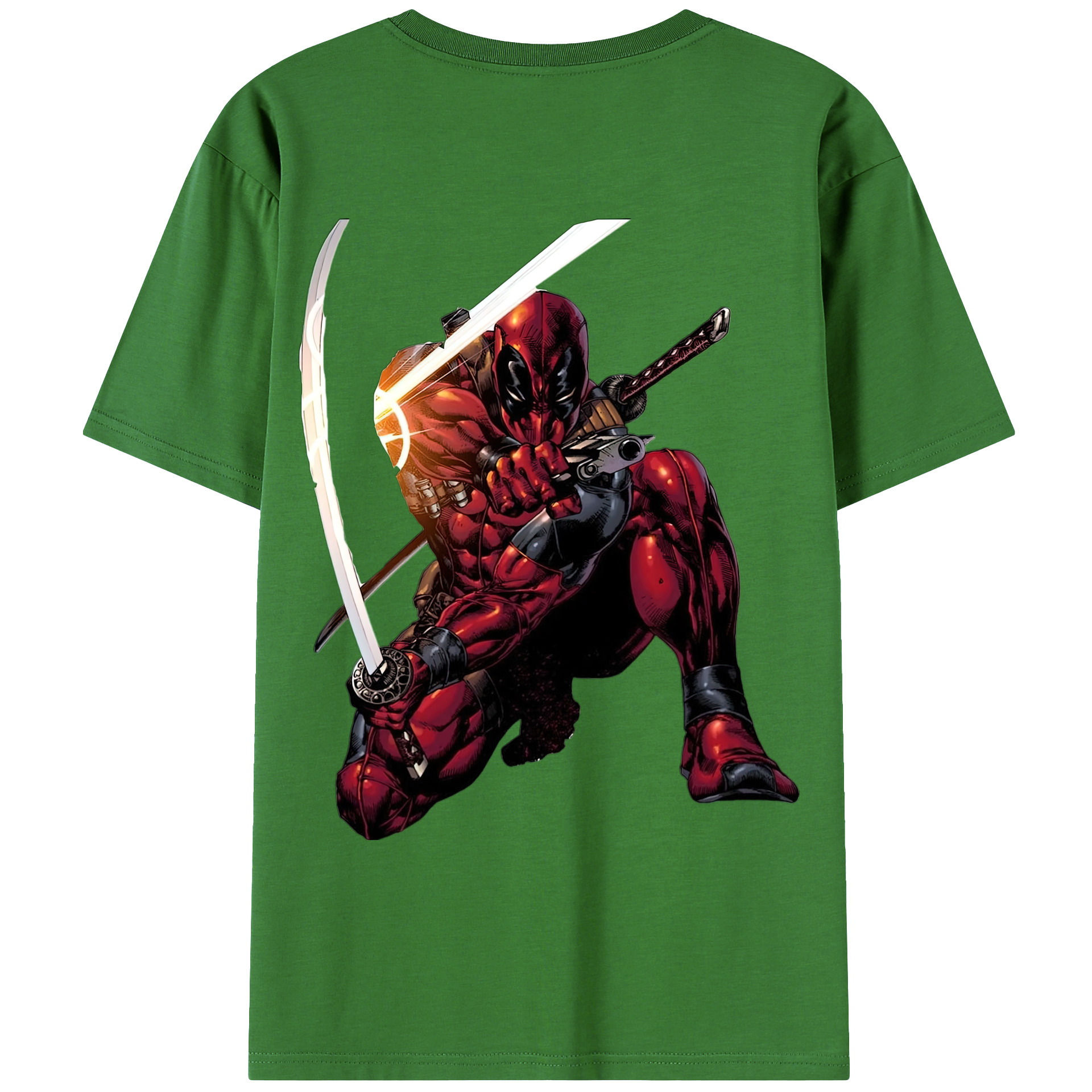 （画像用） Deadpool デッドプール レディース半袖Tシャツ(バックプリント)